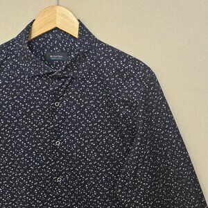 Bugatchi OoohCotton Tech Floral Print Button Down M